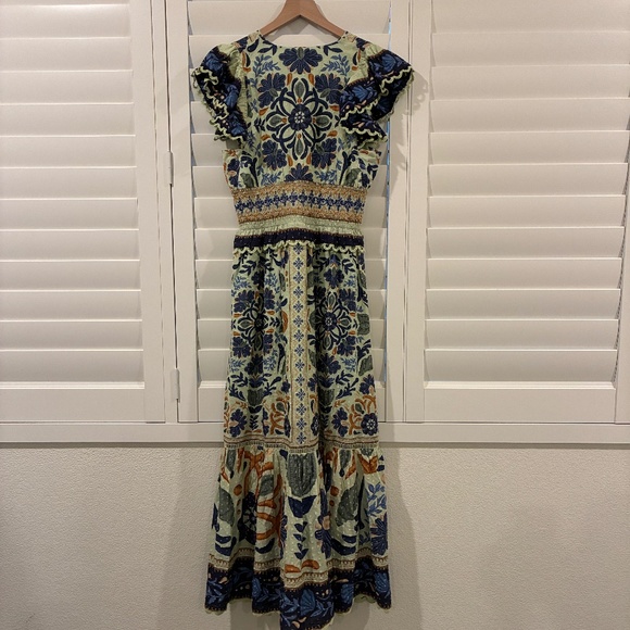 Farm Rio Ocean Tapestry Dress Size M - Picture 3 of 11
